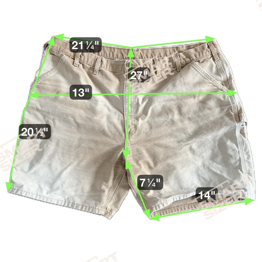 Carhartt Shorts Mens 46 Brown B25 Carpenter Work Canvas Utility Relaxed Fit